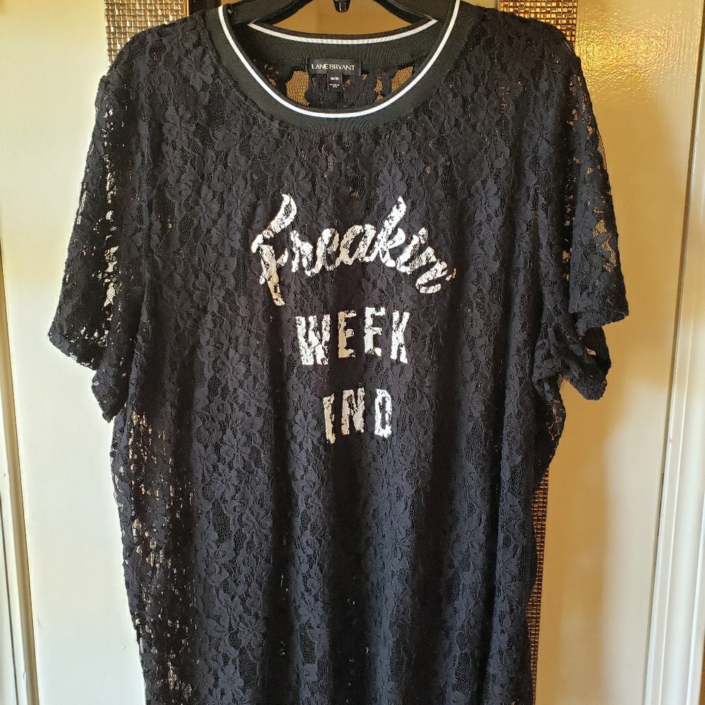Black lace shirt